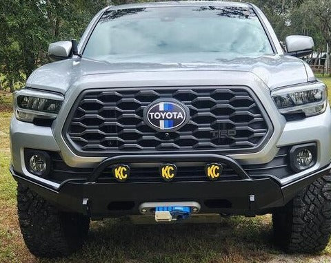 2018-2023 Toyota Tacoma Blue-Striped Front Emblem Vinyl Overlay