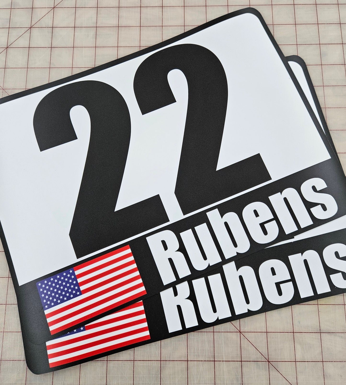 Custom Autocross Number Set