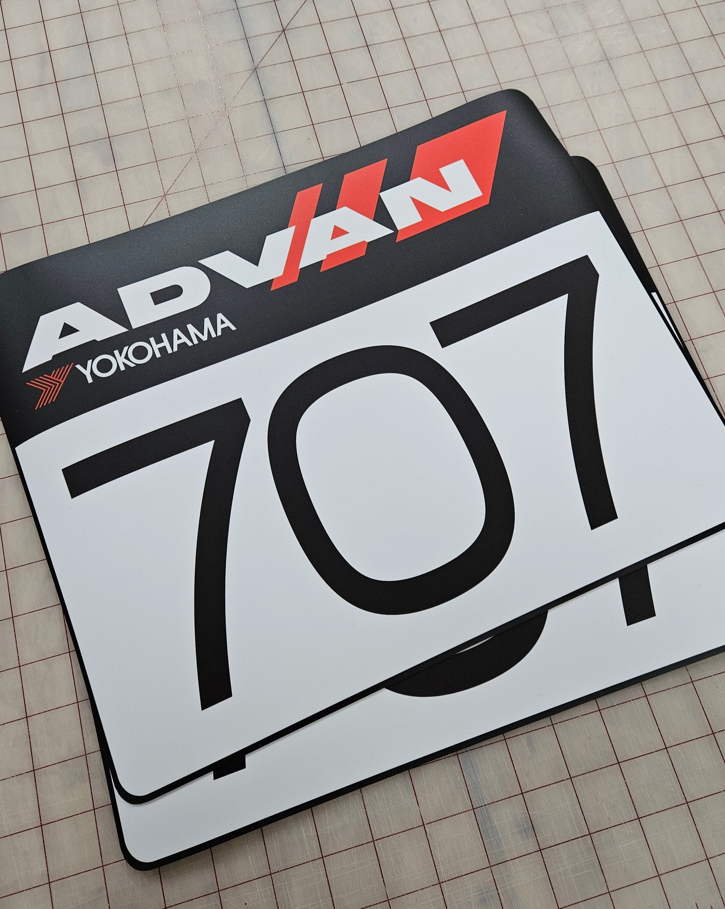 Custom Track Racing Number Set with Logo | Vinyl or Magnet