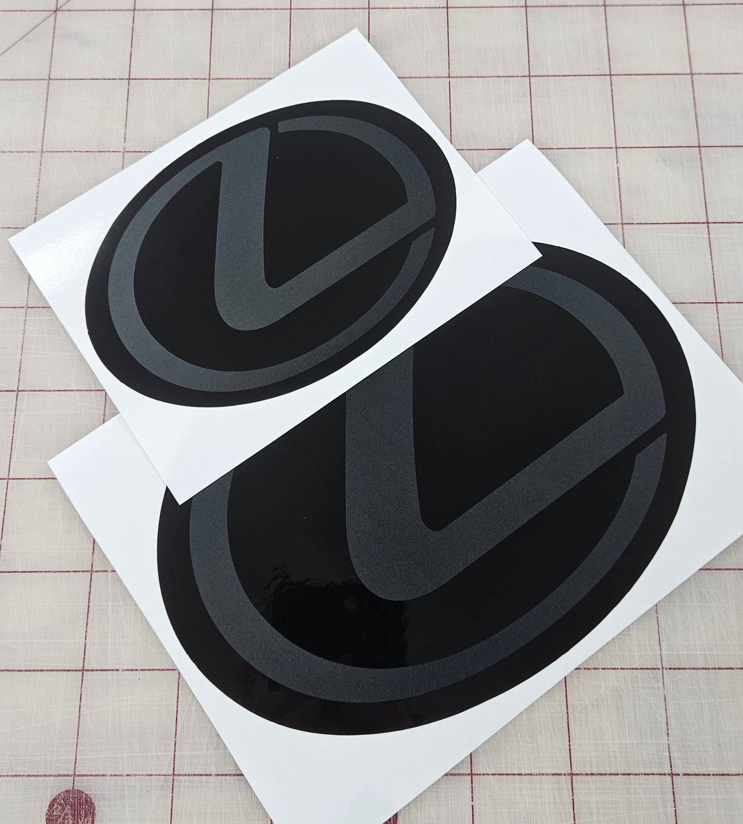 2011-2017 Lexus CT200H Stealth Emblem Vinyl Decal Overlay Set