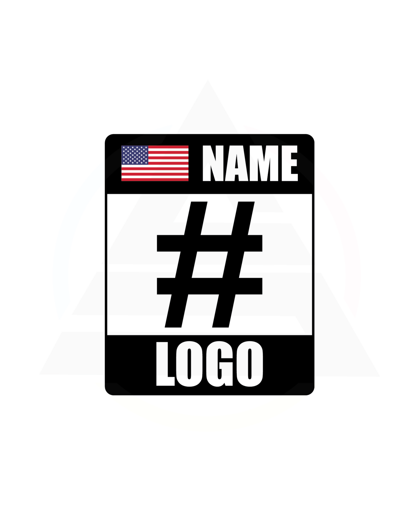 Track Racing Number Set Vinyl or Magnet | Custom Logo, Number, Name