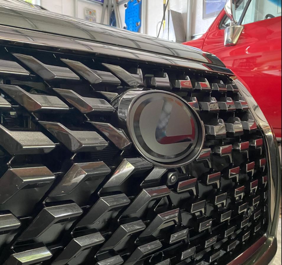2020-2023 Lexus GX460 Stealth Emblem Overlay Vinyl SET | Front & Rear