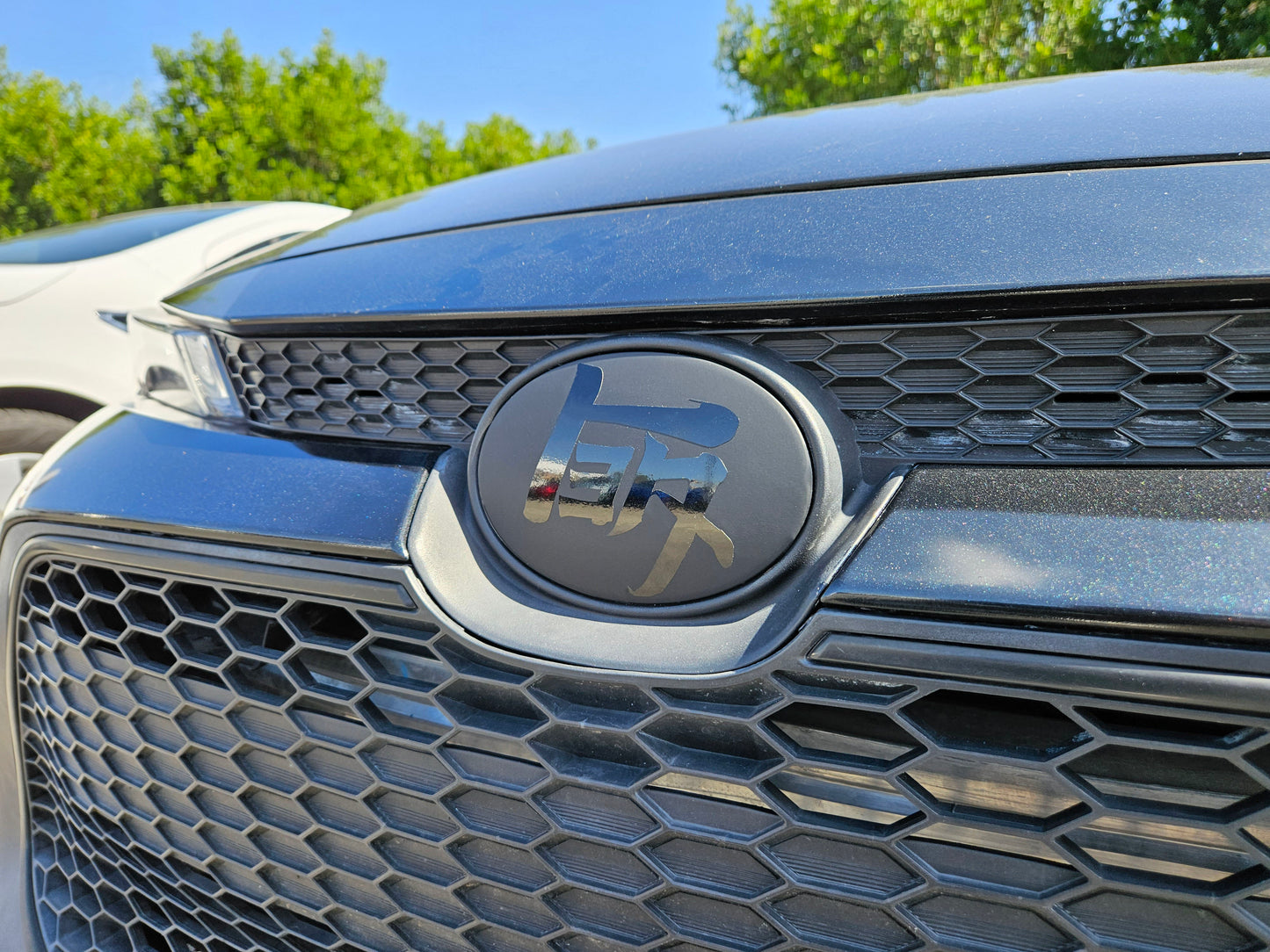 2020 - 2024 Toyota Corolla Sedan Stealth Front Emblem Vinyl Overlay