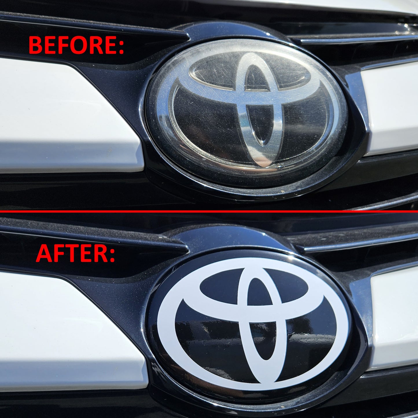 2017 - 2019 Toyota Corolla Sedan Emblem Front Vinyl Overlay