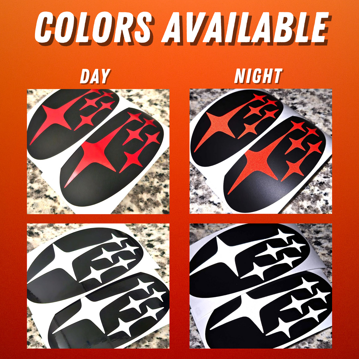 2022-2025 WRX Subaru Reflective Vinyl Overlay Set