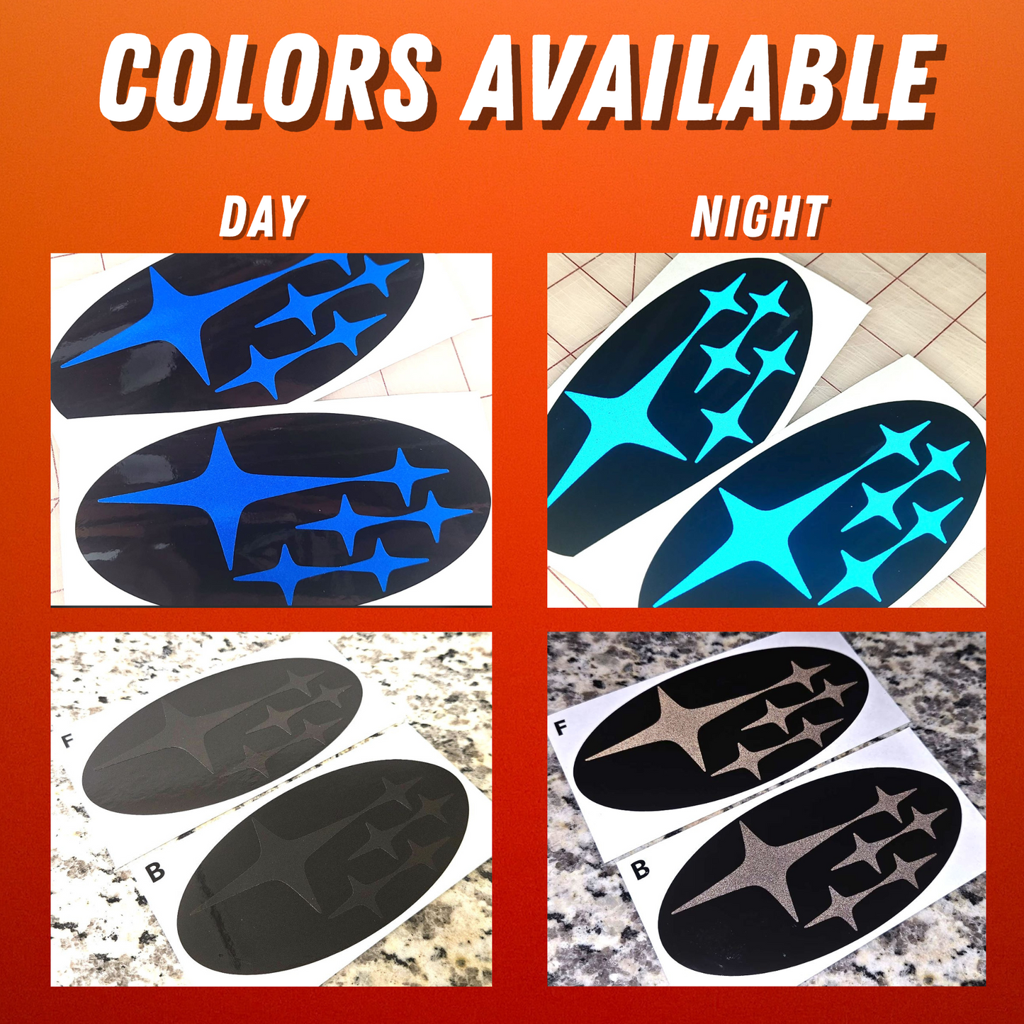 2022-2025 WRX Subaru Reflective Vinyl Overlay Set