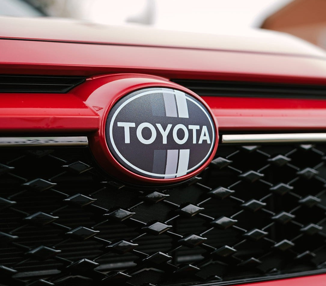 2016 -2025 Vintage Grey Toyota RAV4 Front Emblem Vinyl Overlay