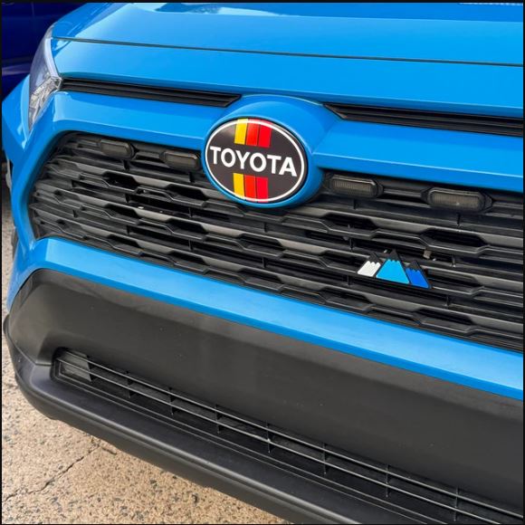 2016 - 2025 Vintage Toyota RAV4 Front Emblem Vinyl Overlay