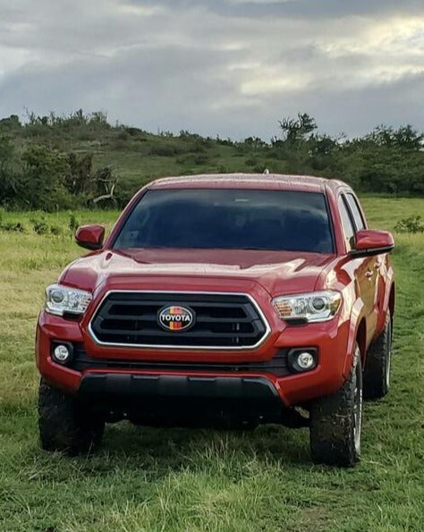 2018-2023 Vintage Toyota Tacoma Front Emblem Vinyl Overlay