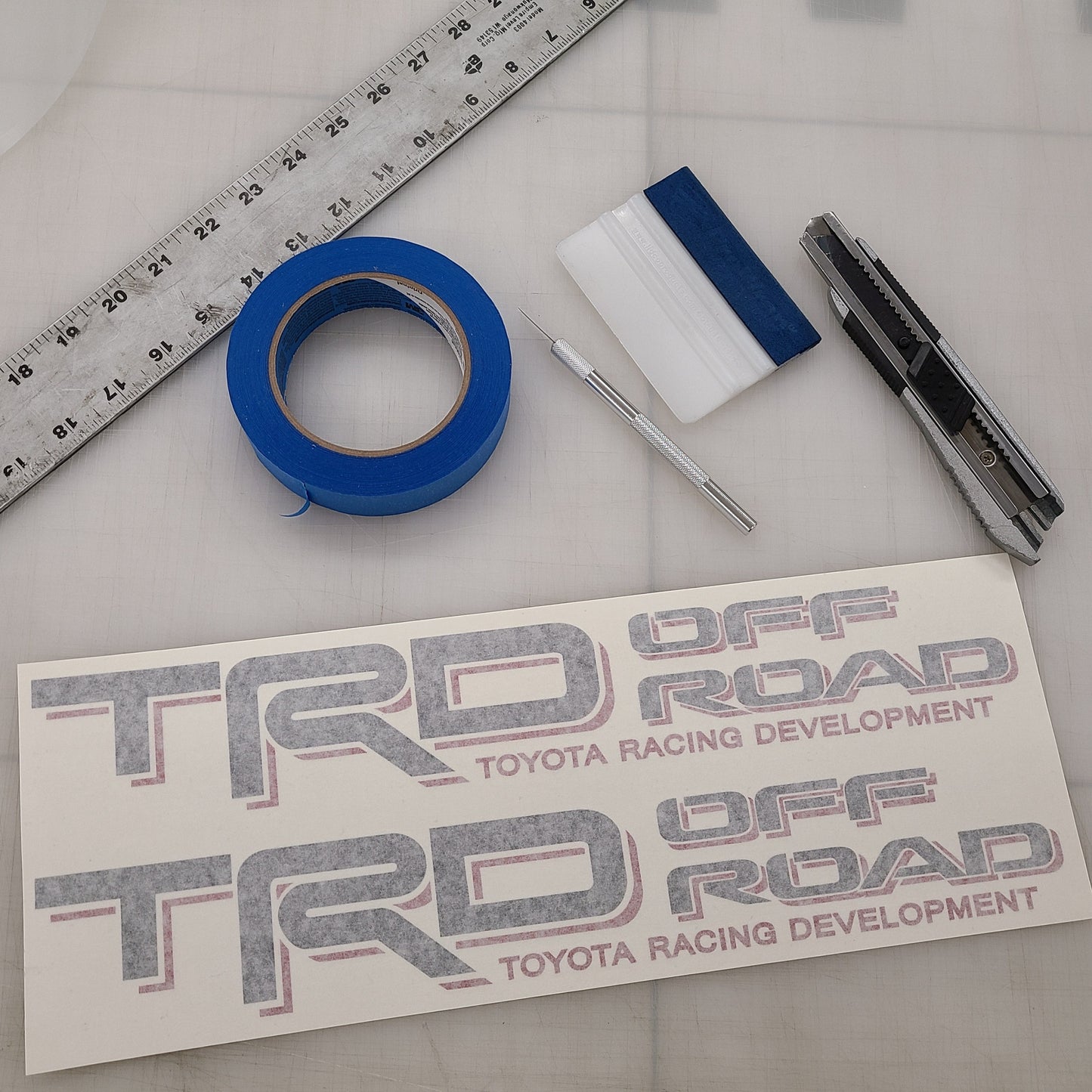 custom diecut vinyl sticker decal for toyota trd truck that is 4x4. overland 4runner decal