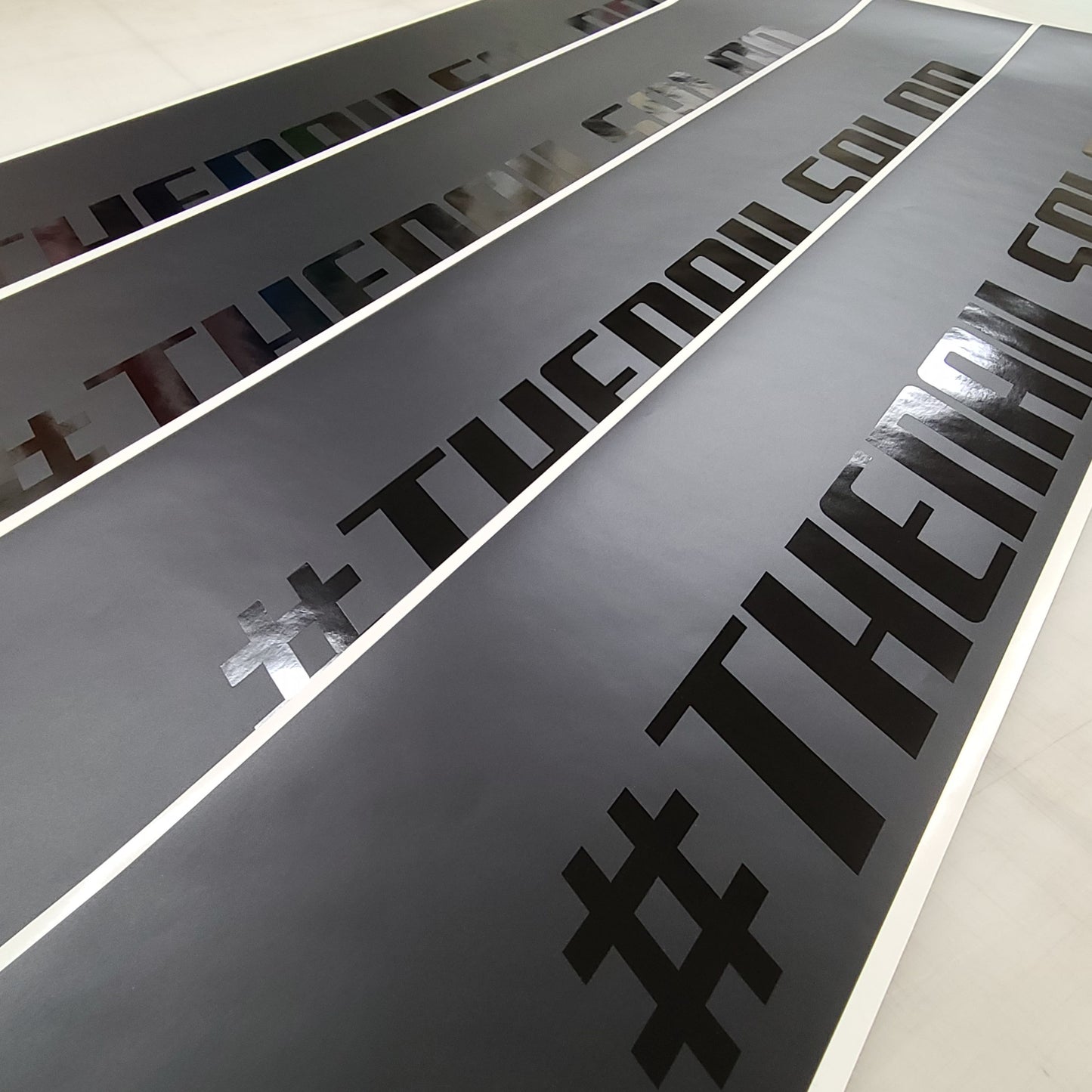 Custom 53" Two-Color Window Banner