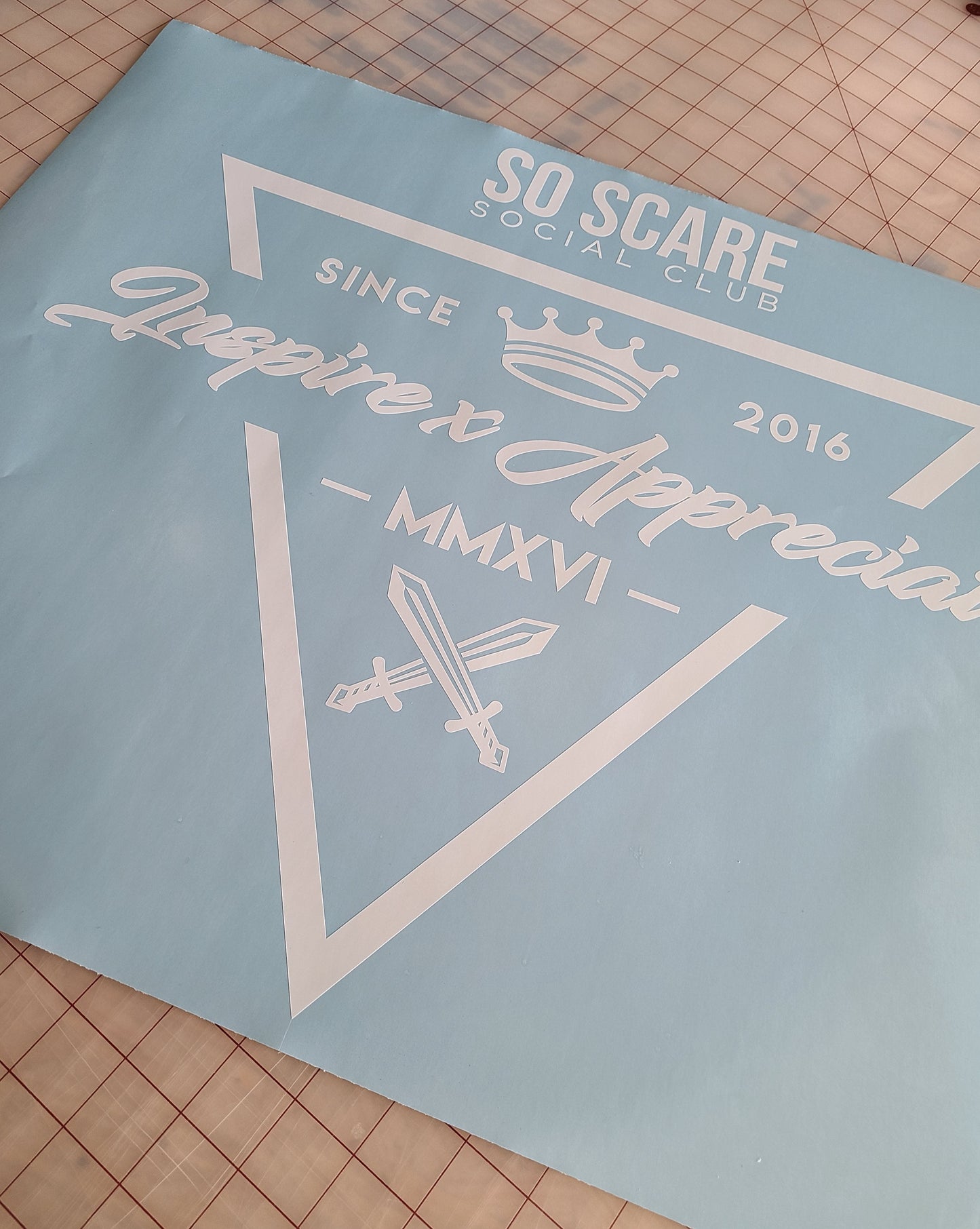 Custom Die-Cut Vinyl Sticker/Decal