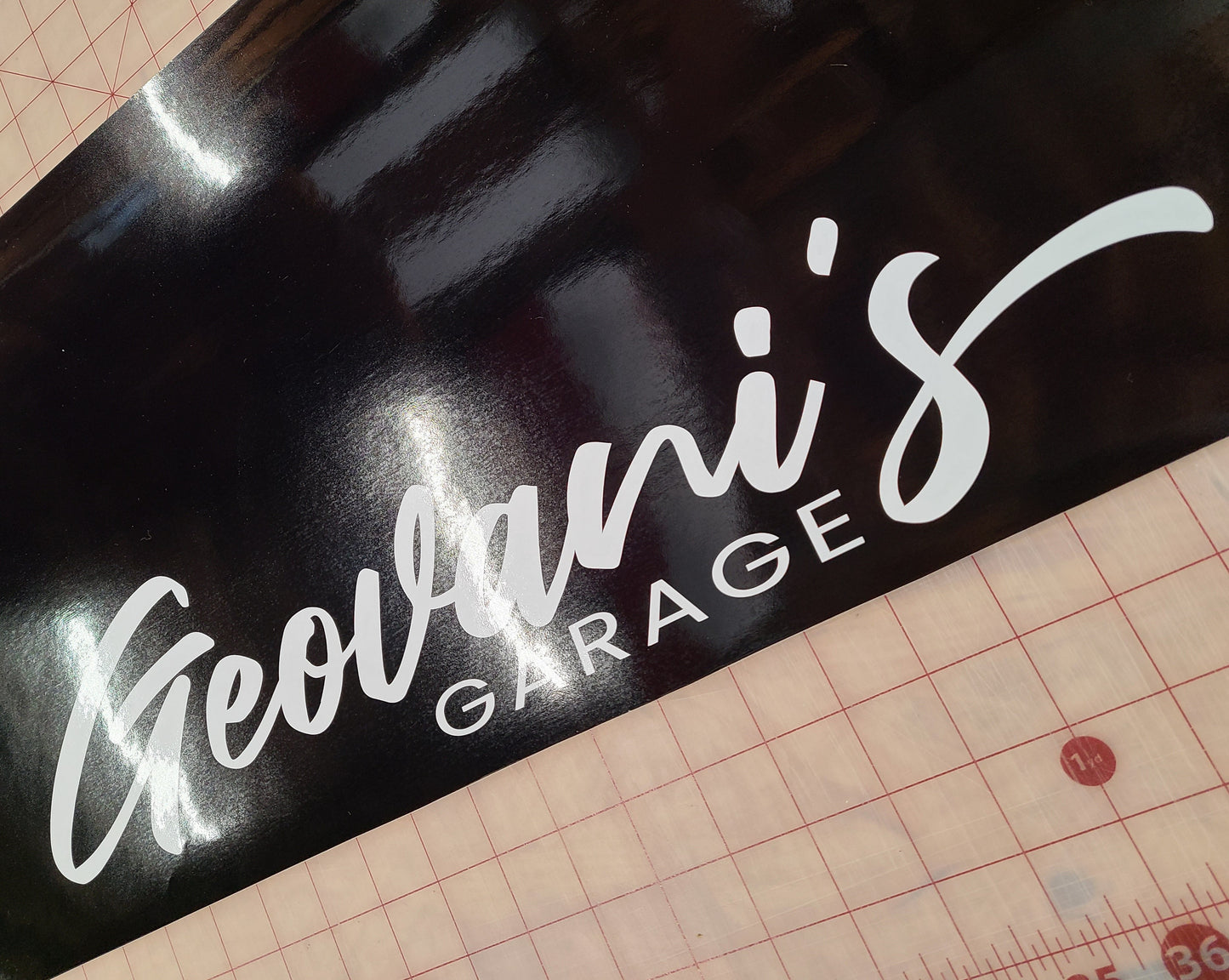 Custom 53" Two-Color Window Banner