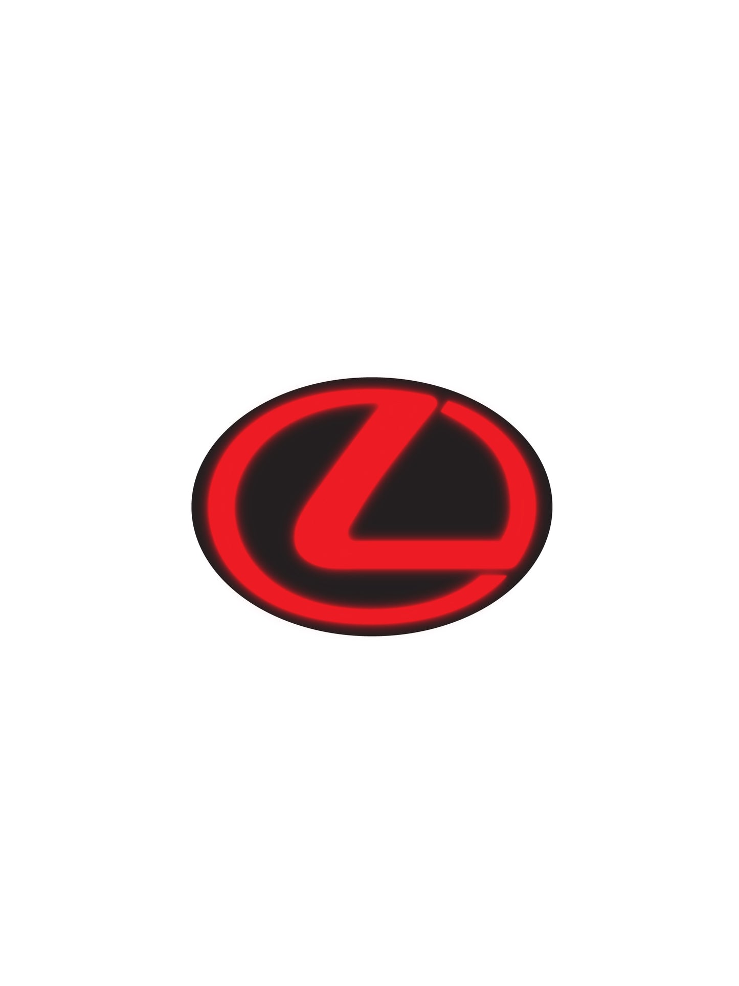Reflective Lexus Rear Emblem Vinyl Overlay Decal