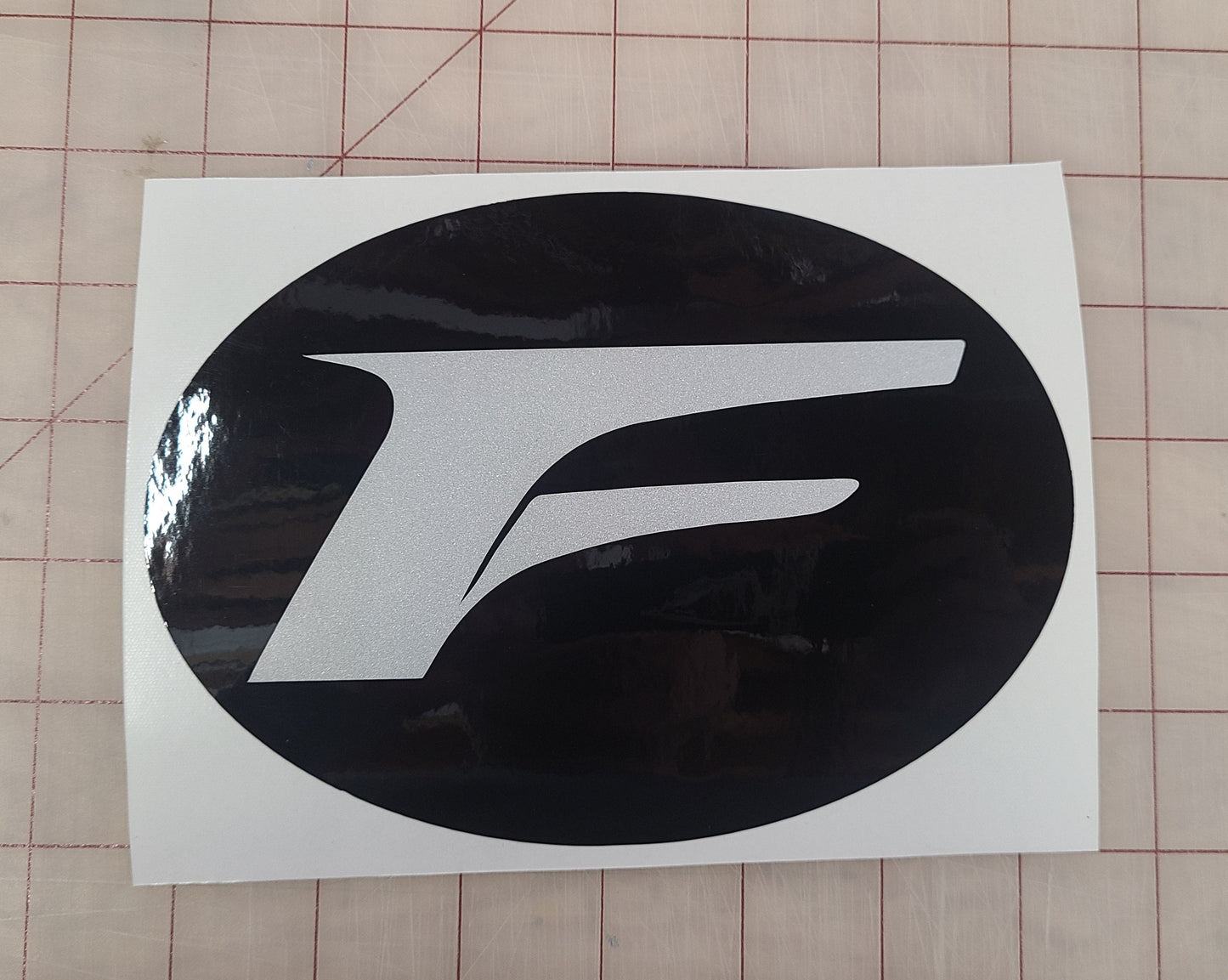 Reflective Lexus Rear Emblem Vinyl Overlay Decal