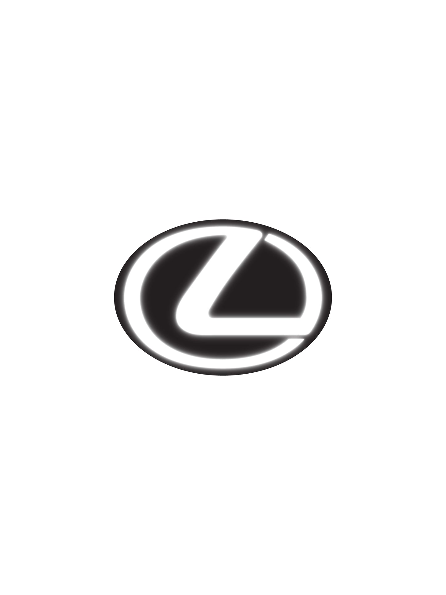 Reflective Lexus Rear Emblem Vinyl Overlay Decal