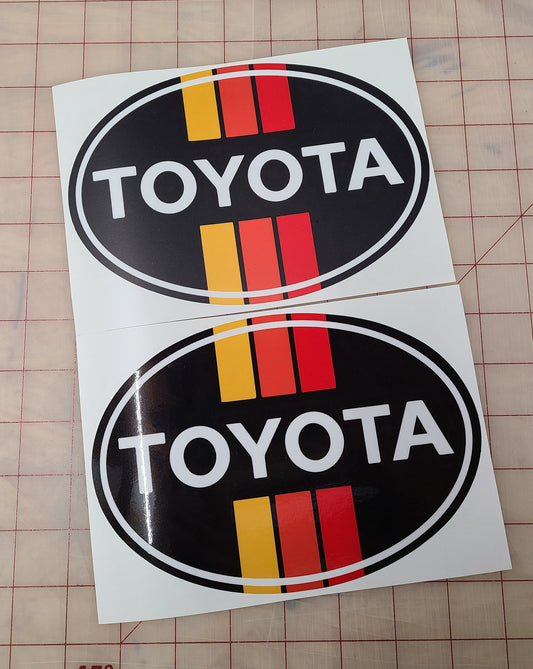 201-2024 Vintage Toyota RAV4 Front Emblem Vinyl Overlay