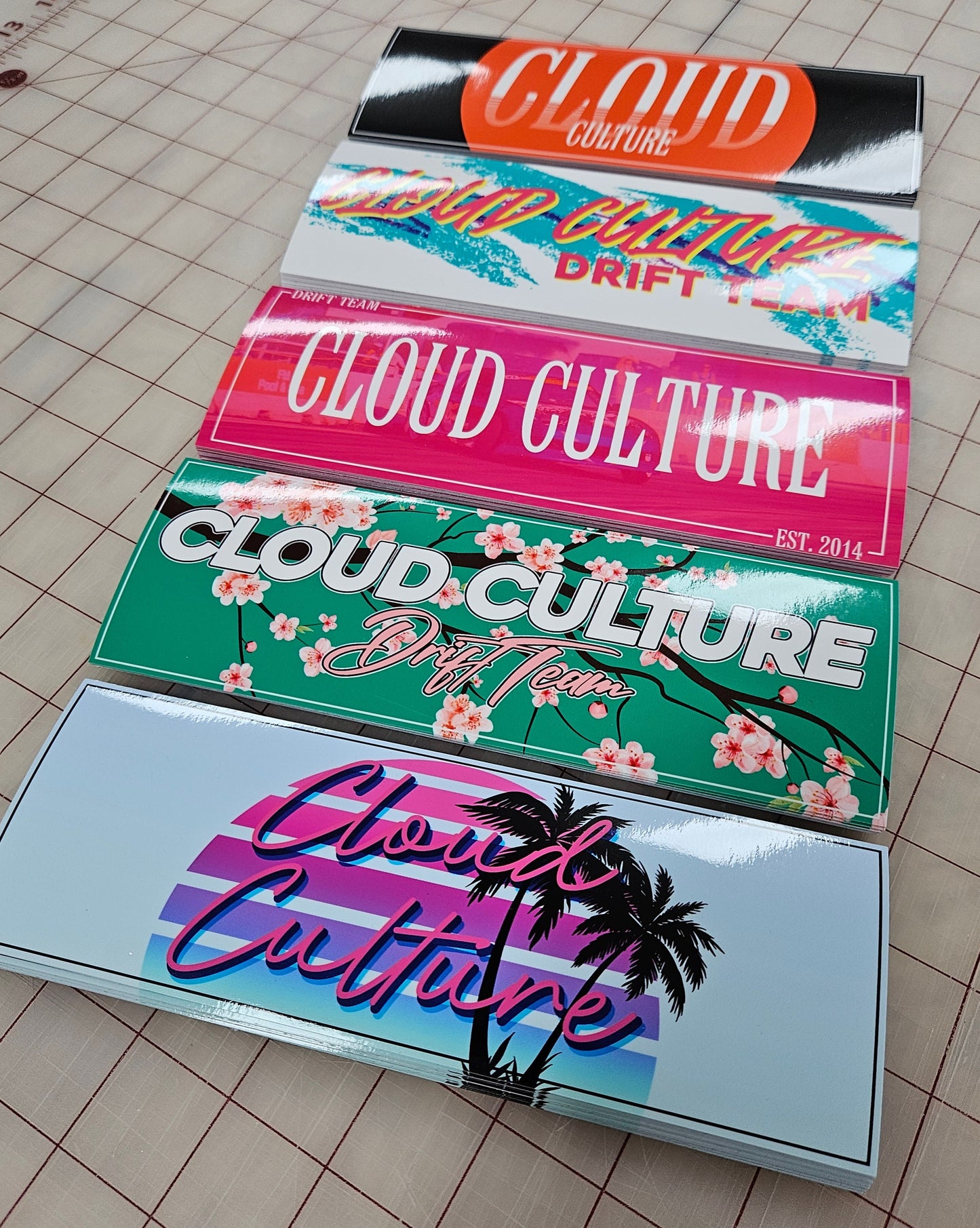 Custom Printed Slap Stickers