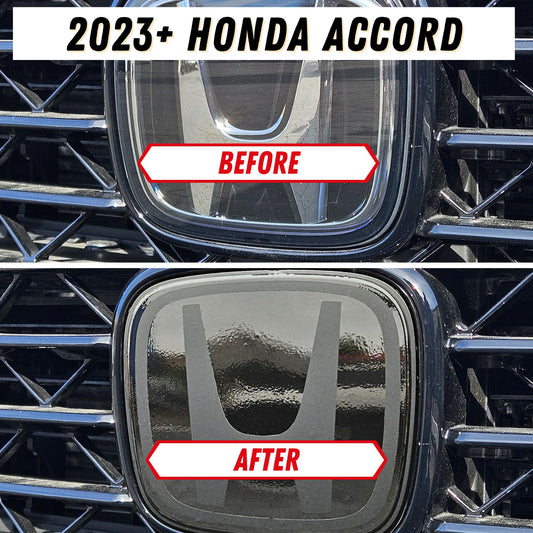 2023+ Honda Accord Stealth Front Emblem Overlay Vinyl Decal