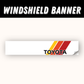 Toyota Heritage Stripe Windshield Banner