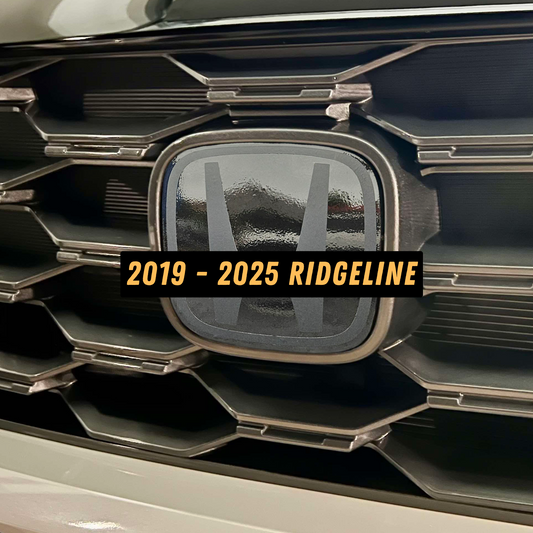 2019-2025 Honda Ridgeline Stealth Front Emblem Overlay Vinyl Decal