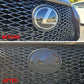 Stealth Lexus Emblem SET Vinyl Overlay Decal Front & Rear