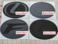 Stealth Lexus Emblem SET Vinyl Overlay Decal Front & Rear