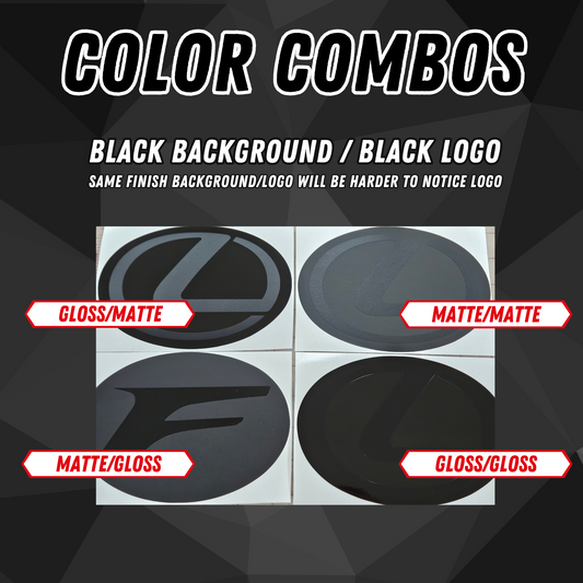 2024 Lexus GX550 Stealth Front Vinyl Emblem Overlay