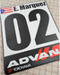 Custom Track Racing Number Set with Flag Name | Vinyl or Magnet