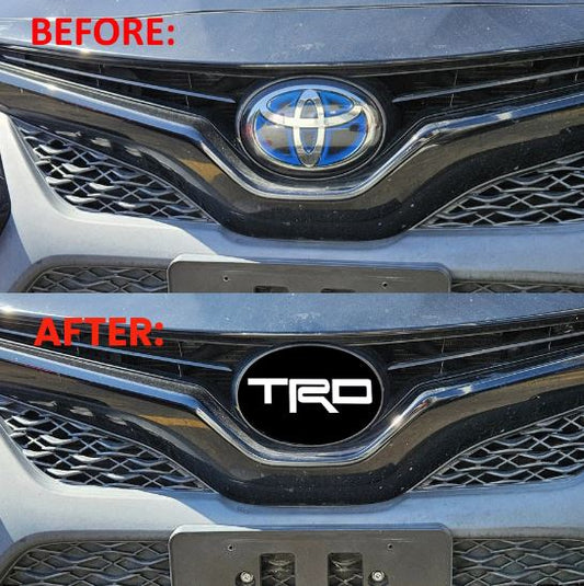 2018-2024 Toyota Camry TRD Emblem Front Vinyl Overlay