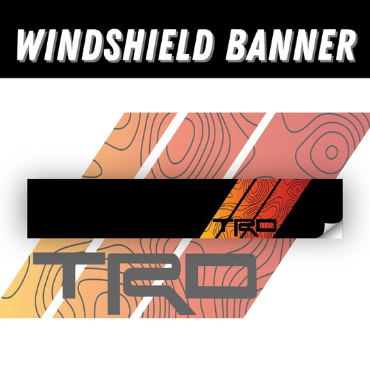 Topographic TRD Heritage Stripe Windshield Banner