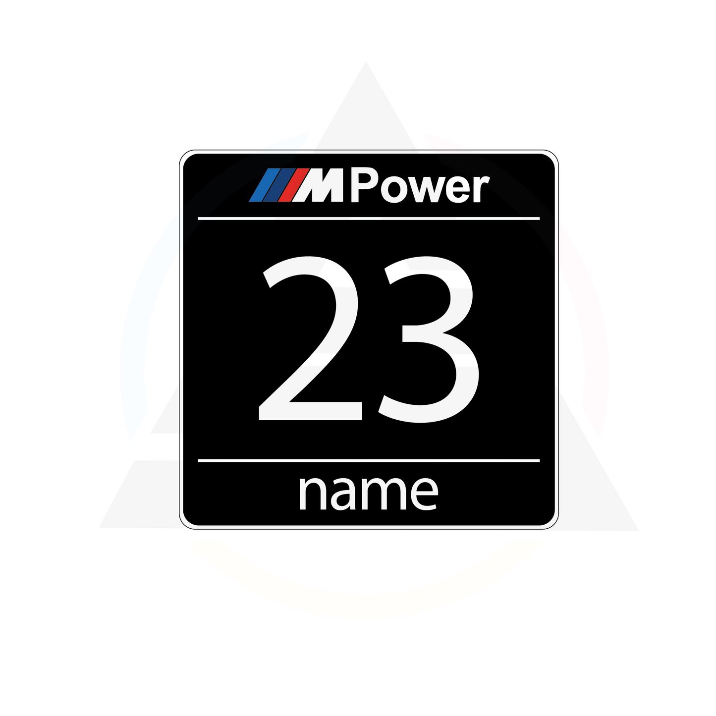 Euro Style Track Race Numbers