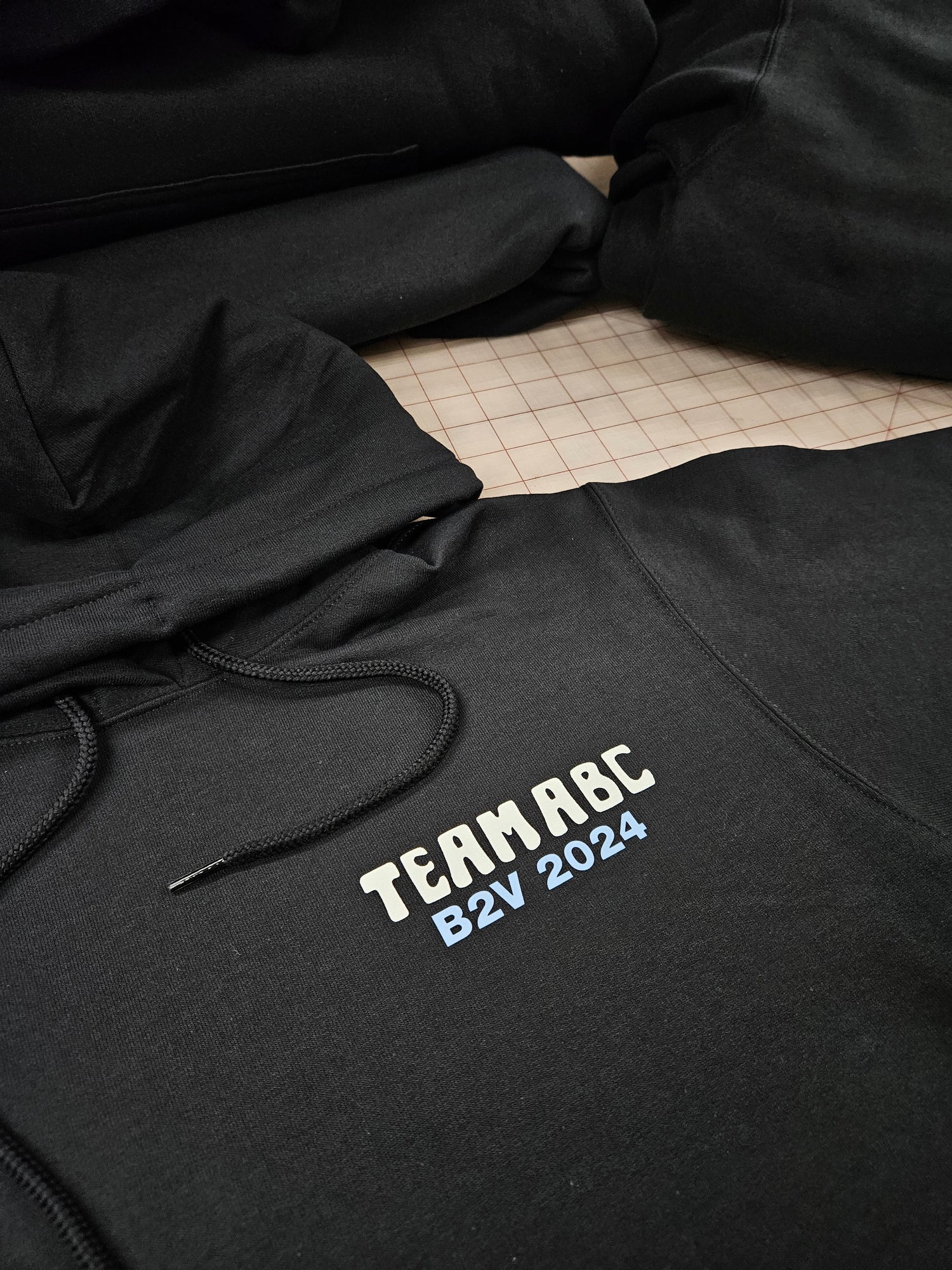 hoodie print for a local high school club