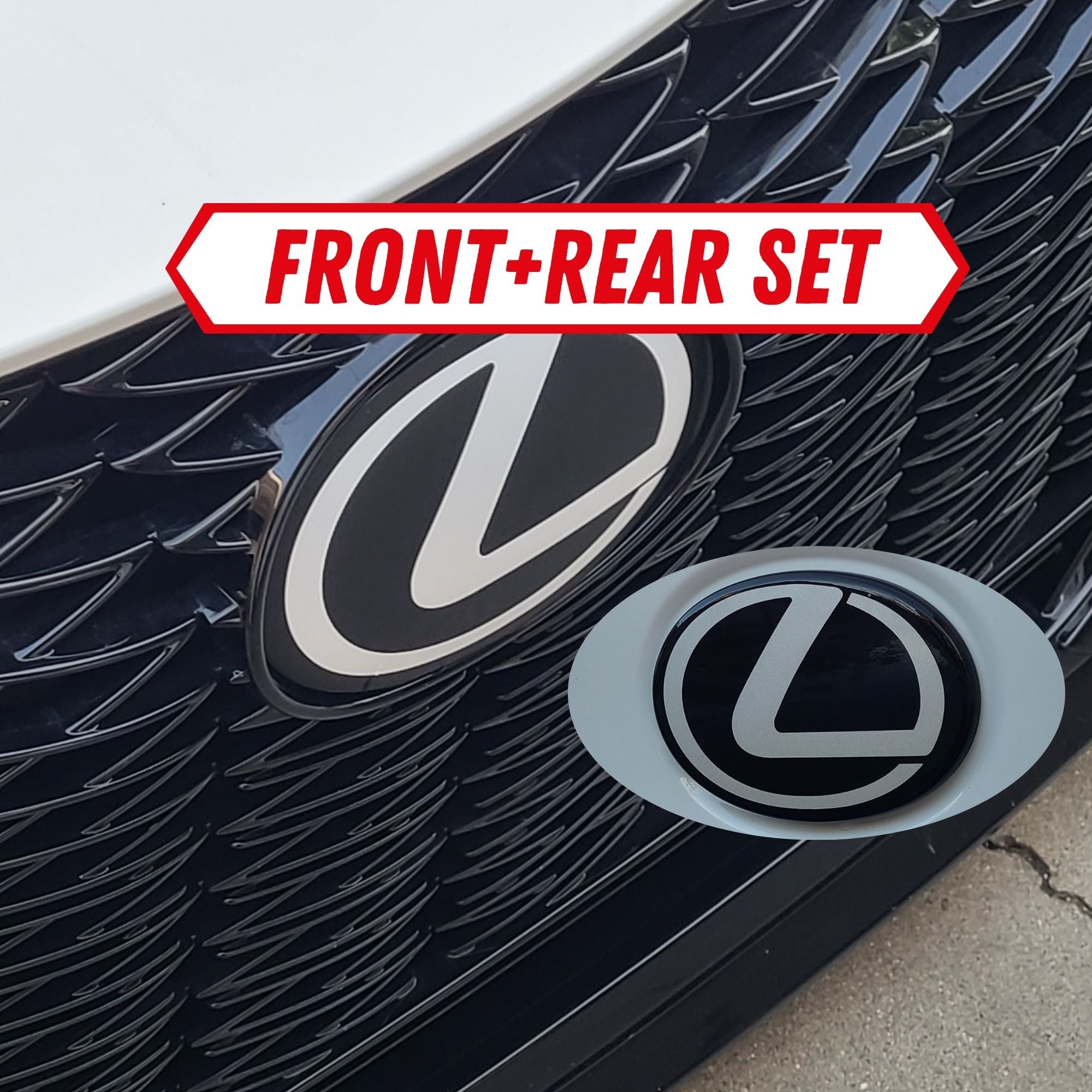 Lexus Emblem Vinyl Overlay Decal Set | Upturn Prints