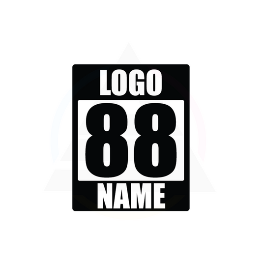 Track Racing Number Set Vinyl or Magnet | Custom log/number/name