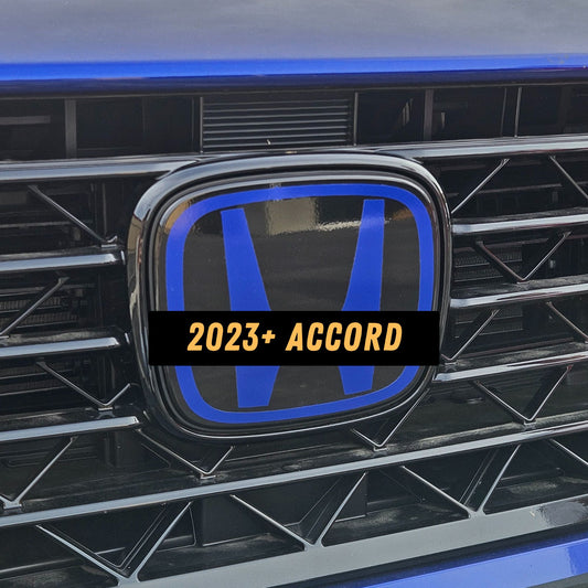 2023+ Honda Accord Front Emblem Overlay Vinyl Decal