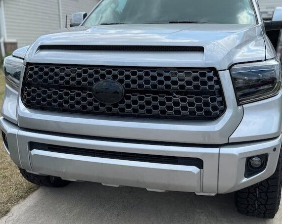 For 2018-2023 Toyota Tundra Front Overlay Decal Emblem Dark Smoke For 2018-2023 Toyota Tundra Front Overlay Decal Emblem Dark Smoke
