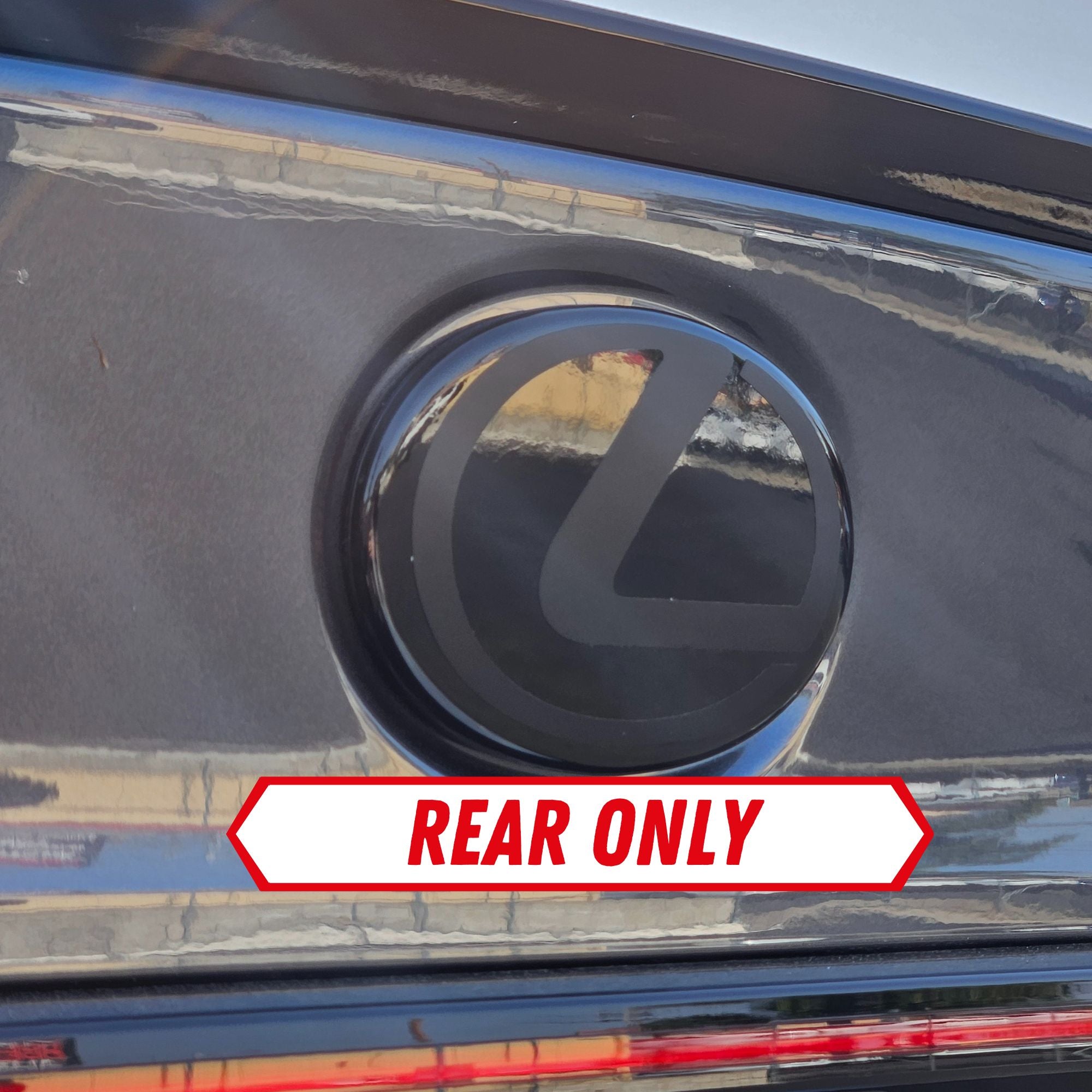 Stealth Lexus Emblem Set Vinyl Overlay Decal | Upturn Prints