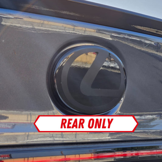 Stealth Lexus Emblem Rear Vinyl Overlay Decal