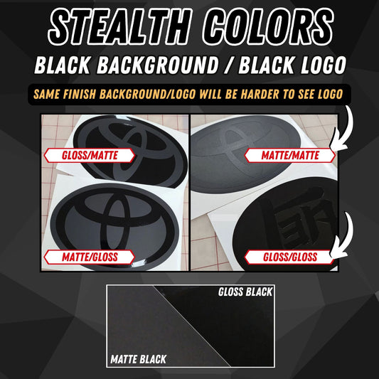 2019-2022 Toyota Avalon Stealth Front Emblem Vinyl Overlay