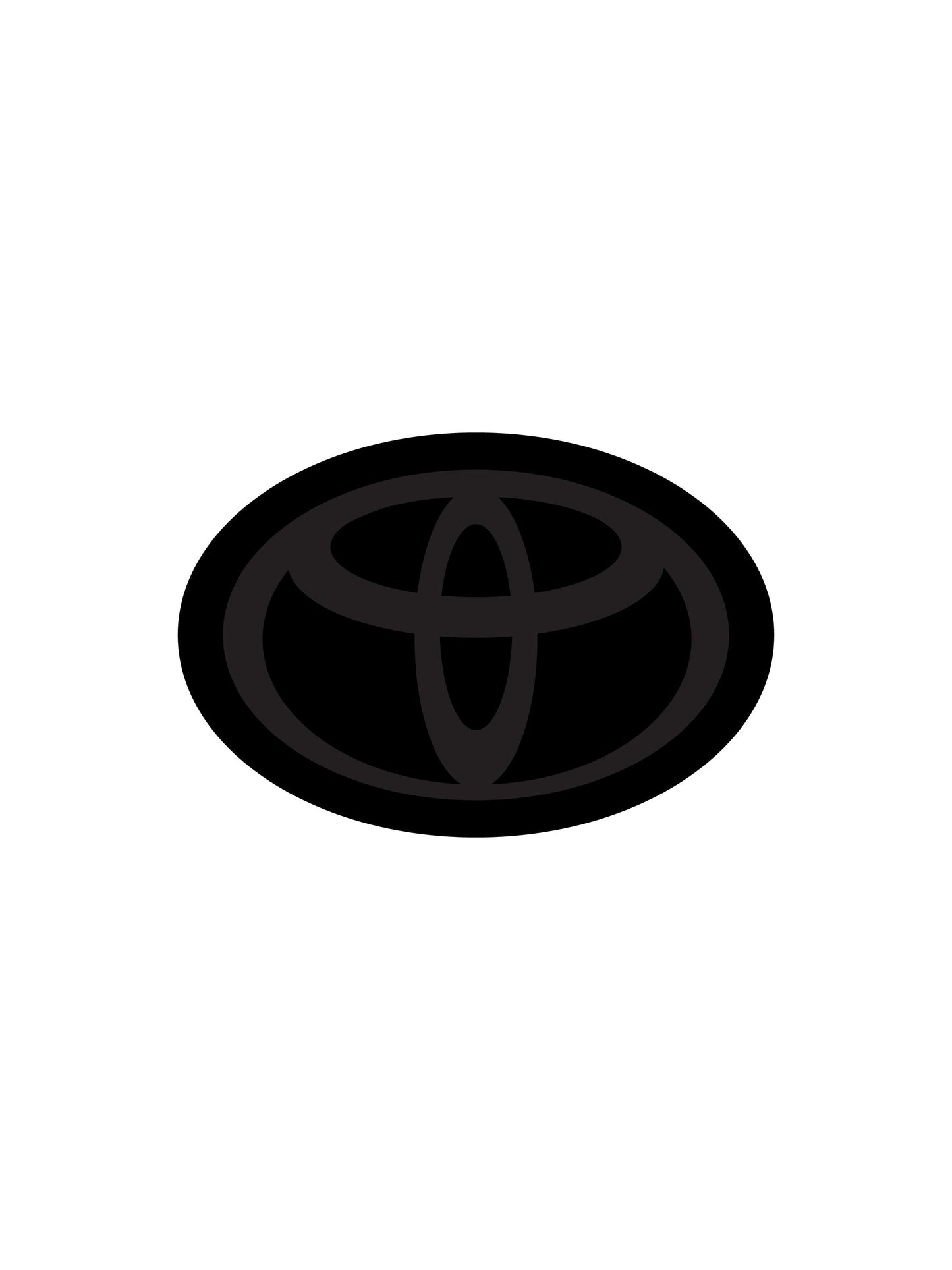 2020-2024 Toyota Highlander Stealth Front Emblem Vinyl Overlay
