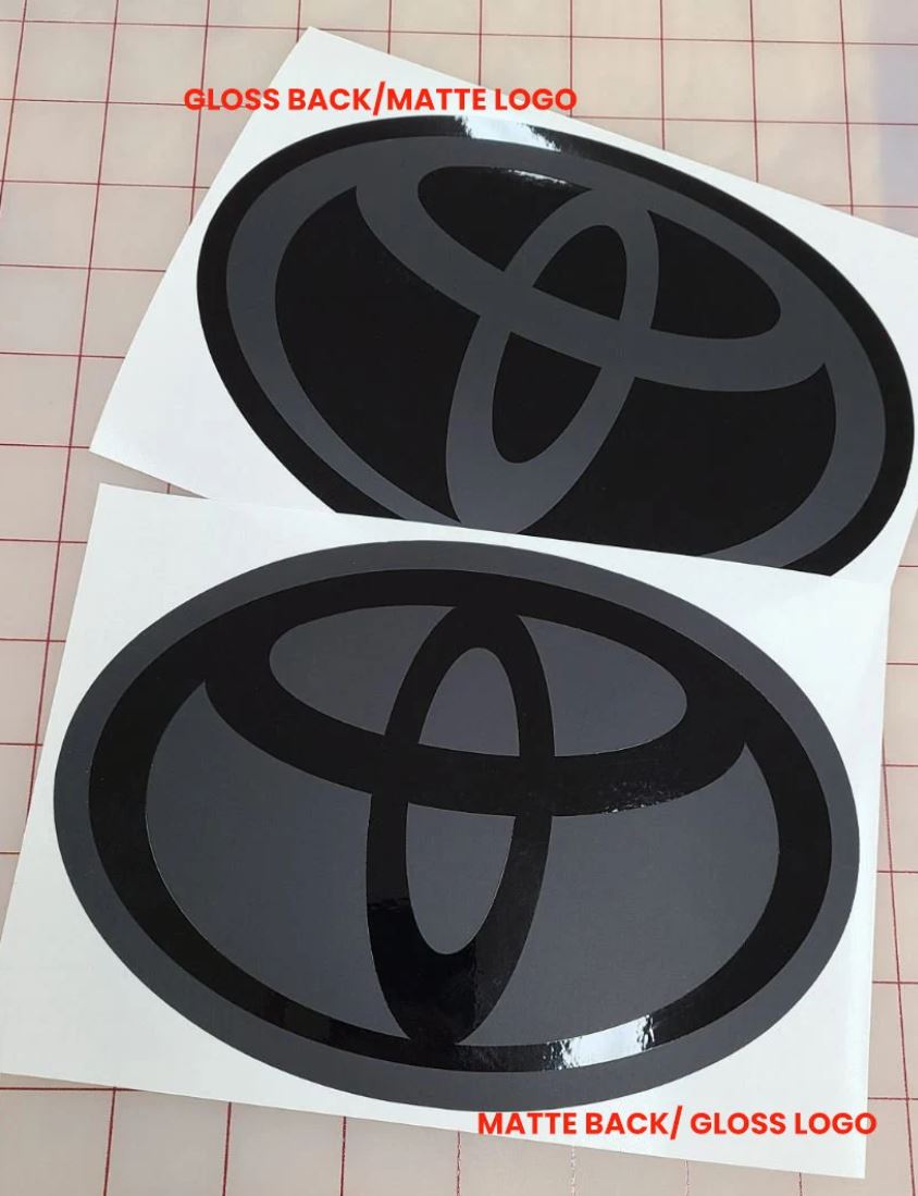 2022-2024 Toyota GR86 Stealth Emblem Vinyl Overlay Set