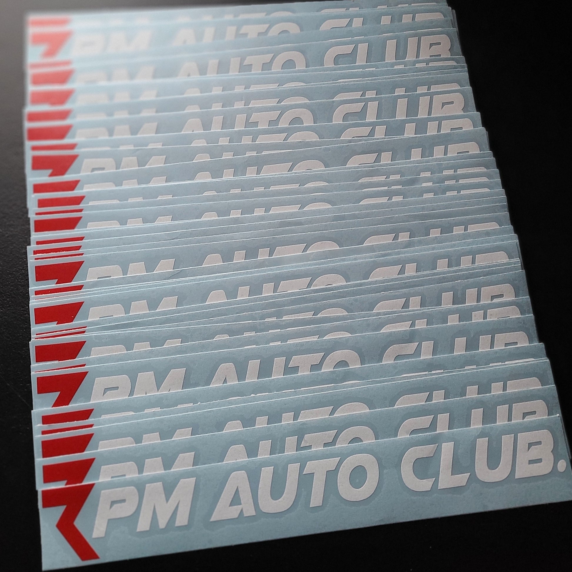 premium diecut vinyl stickers and decals made for a car club. layered vinyl sticker with 2 colors easy to apply on all clean surfaces such as windows, cars, trucks