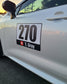 Custom Autocross Number Set
