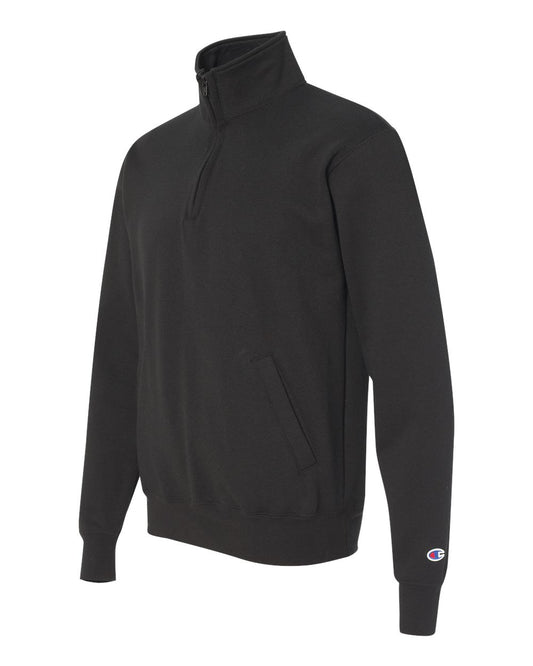 fully customizable champion power blend quarterzip pullover sweater with center pocketfor your brand in multiple colors