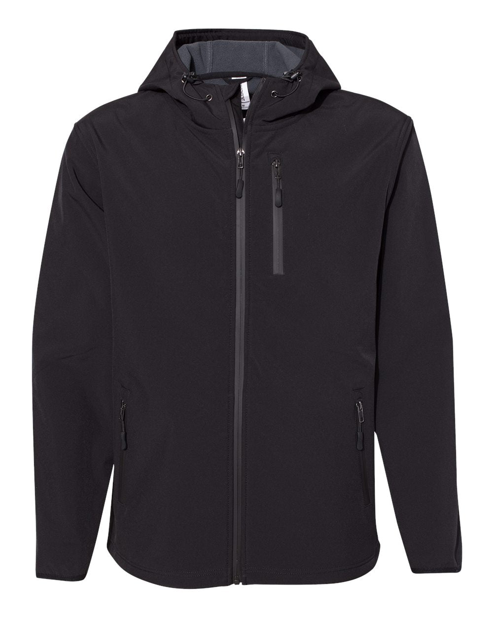 fully customizable independent poly-tech soft shell zipper jacket in multiple sizes and colors