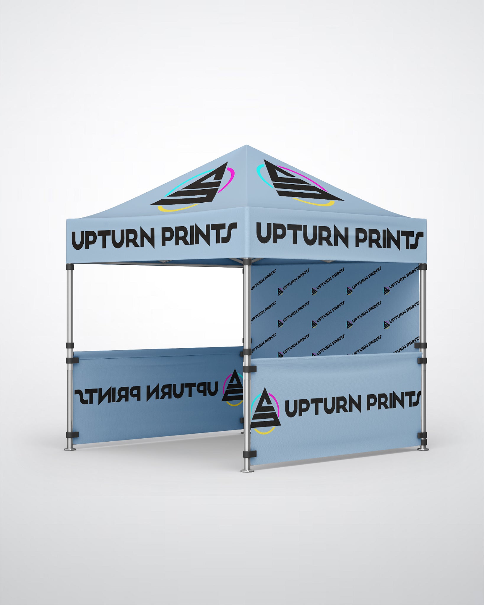 full-color customizable sublimated printed 10x10 canopy tent for 360 degree advertisement. 