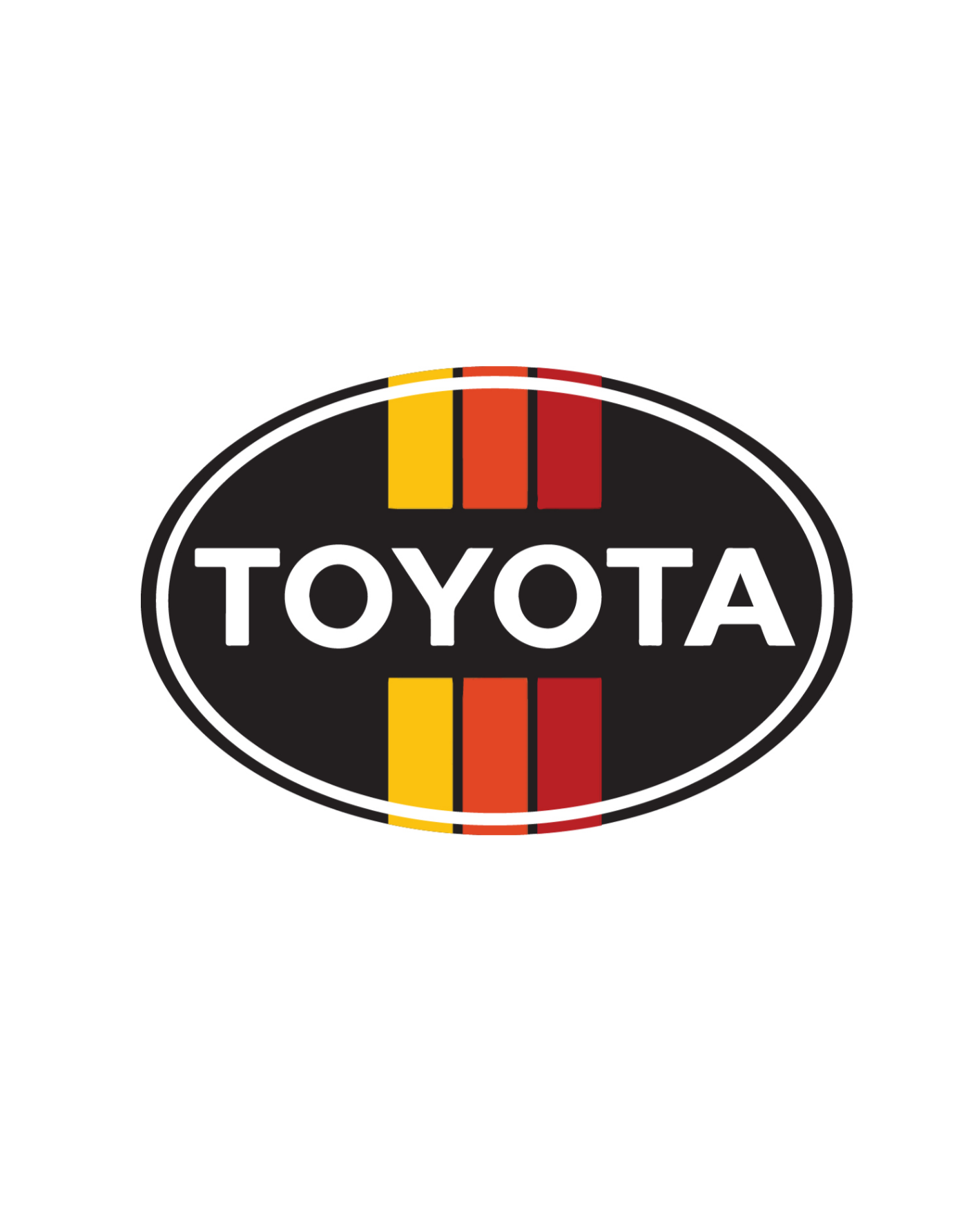 2018-2023 Vintage Toyota Tacoma Front Emblem Vinyl Overlay