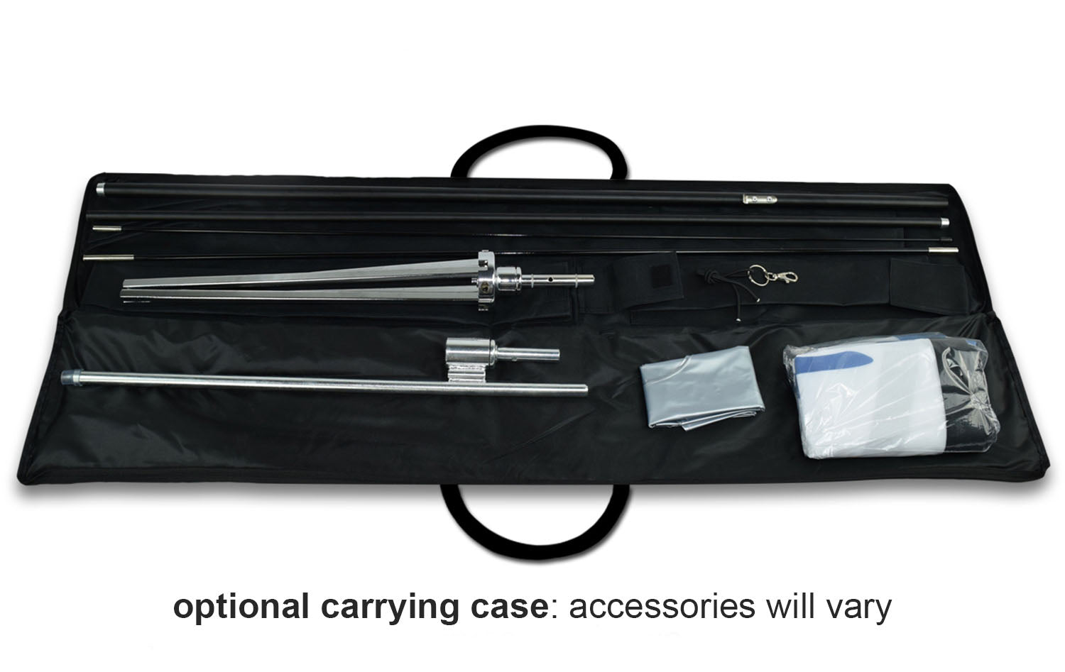 optional premium carrying case for feather flag and banner hardware