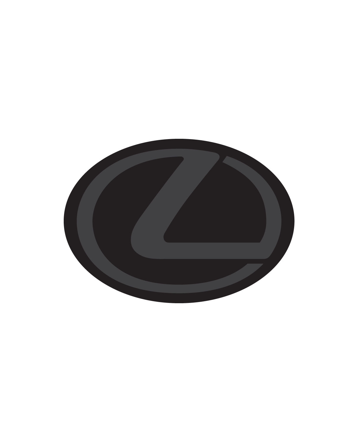 Lexus Front Vinyl Emblem Overlay Decal Upturn Prints
